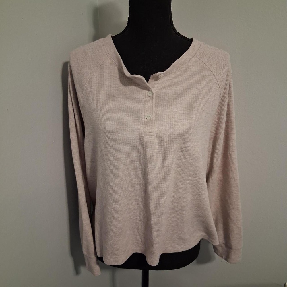 Womens Victoria's Secret pink top with button details Sleepwear pajama top VS